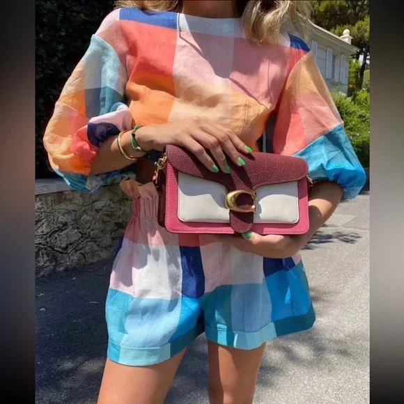 Coach tabby 26 shoulder bag in colorblock - Picture 11 of 13